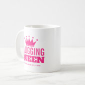 Blogging Queen coffee Tasse gift for women blogger (Vorderseite Links)