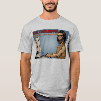Blogging so einfach sogar ein Höhlenbewohner Ca T-Shirt