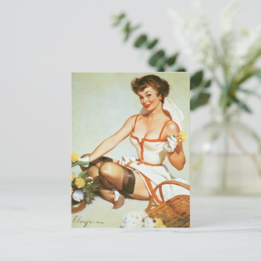 Blogs Button hoch Postkarte (Stehend Vorderseite)