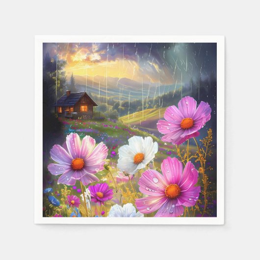 Blogs in Blocks: Ein künstlerisches Display Serviette (Vorderseite)