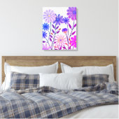 Blogs in Paper & Thread: 3D-Wildblume Leinwanddruck (Insitu (Schlafzimmer))