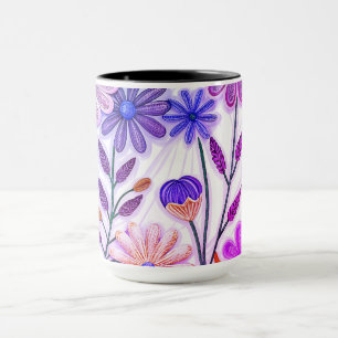 Blogs in Paper & Thread: 3D-Wildblume Tasse