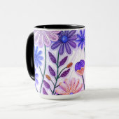 Blogs in Paper & Thread: 3D-Wildblume Tasse (Vorderseite Links)