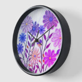 Blogs in Paper & Thread: 3D-Wildblume Uhr (Winkel)