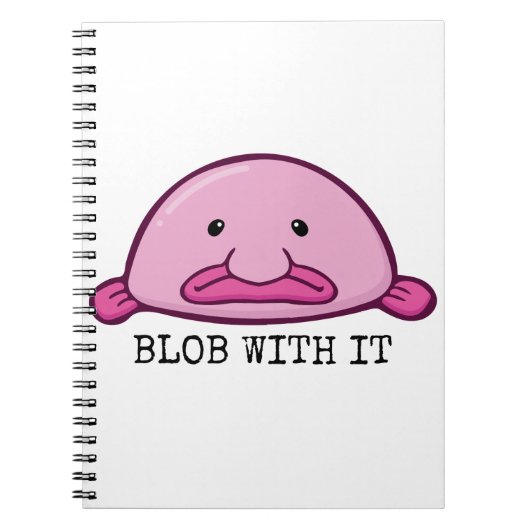 Blogs mit ihm / Blobfish Notizblock (Vorderseite)
