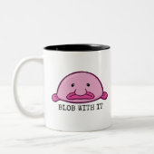 Blogs mit ihm / Blütenfisch Zweifarbige Tasse (Links)