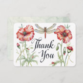 Blogs und Flügel: Eine Wasserfarbe Dankeskarte (Vorne/Hinten)