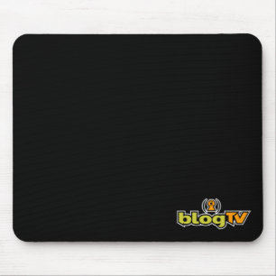 BlogTV Mausunterlage (Schwarzes) Mousepad