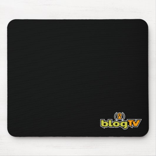 BlogTV Mausunterlage (Schwarzes) Mousepad (Vorne)