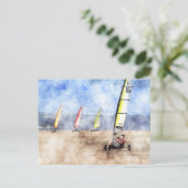 Blokart Racing Competition Postkarte (Stehend Vorderseite)