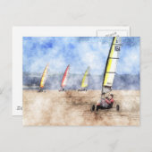 Blokart Racing Competition Postkarte (Vorne/Hinten)