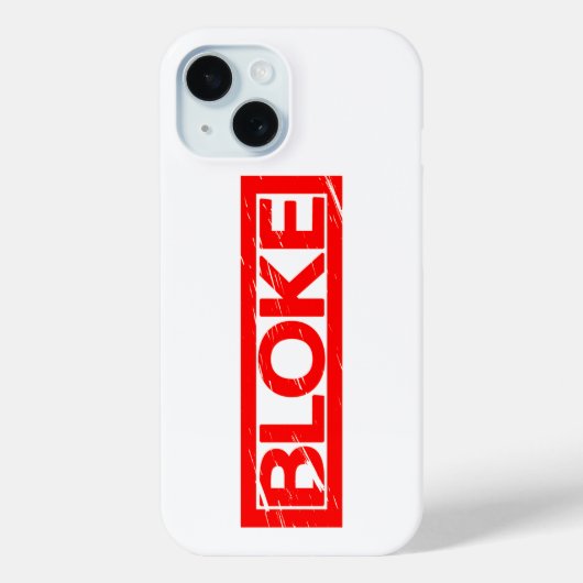 Bloke Briefmarke Case-Mate iPhone Hülle (Rückseite)