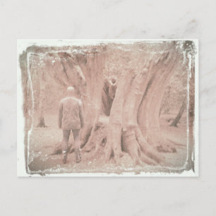 Bloke und eine Treppenkarte Postkarte