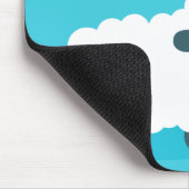 Blökende Schafe des niedlichen lustigen blauen Mousepad (Ecke)