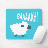 Blökende Schafe des niedlichen lustigen blauen Mousepad (Mit Mouse)