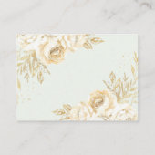 Blomflorale Babydusche Windelwanne Begleitkarte (Rückseite)