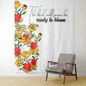 Blomming Blume Wandteppich (Beispiel)