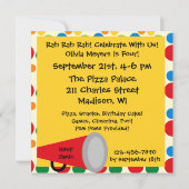 Blond Add Foto Custom Cheerleader Einladungen (Rückseite)