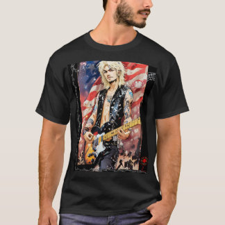 Blond American Rocker Design T-Shirt