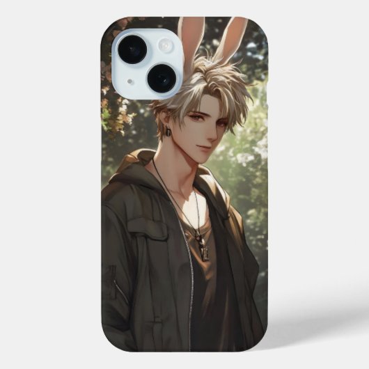 Blond Anime Bunny Boy Case-Mate iPhone Hülle (Rückseite)