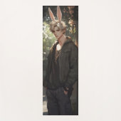 Blond Anime Bunny Boy Yogamatte (Vorderseite)
