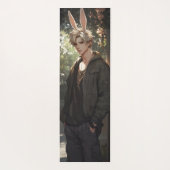Blond Anime Bunny Boy Yogamatte (Rückseite)