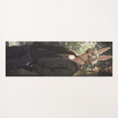 Blond Anime Bunny Boy Yogamatte (Vorderseite (Horizontal))