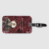 Blond Boudoir Burgundy Floral Gepäckanhänger (Vorderseite (Horizontal))