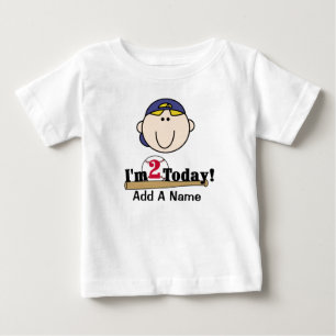 Blond Boy Baseball 2. Geburtstag T - Shirt