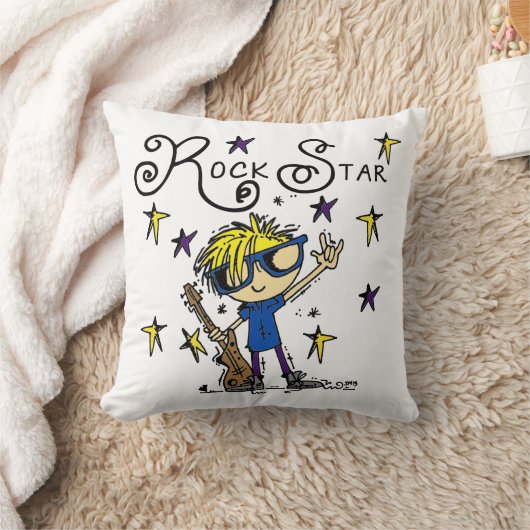 Blond Boy Rock Star Kissen (Decke)