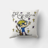 Blond Boy Rock Star Kissen (Rückseite)