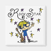 Blond Boy Rock Star Magnet (Vorne)