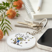 Blond Boy Rock Star Schlüsselanhänger (Vorderseite rechts)