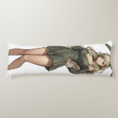 Blond Bunny Girl Anime Seitenschläferkissen (Vorderseite)