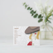 Blond - Chubby Visitenkarte (Stehend Vorderseite)