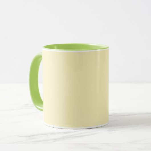 Blond (einfarbige Farbe) Tasse (Vorderseite Links)