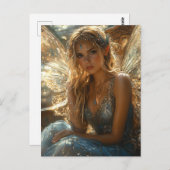 Blond Fairy Postkarte (Vorne/Hinten)