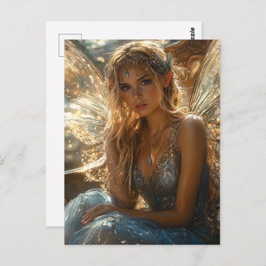 Blond Fairy Postkarte (Vorne/Hinten)