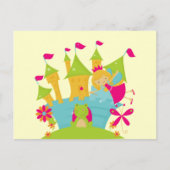 Blond Fairy Princess Postkarte (Vorderseite)