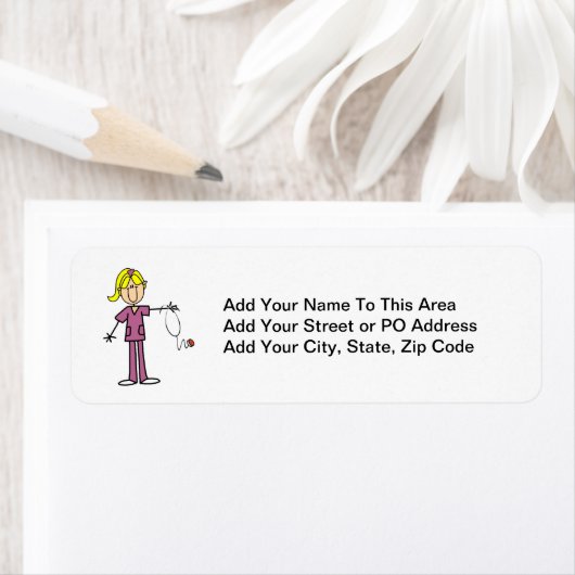 Blond Female Strichmännchen Nurse (Insitu)