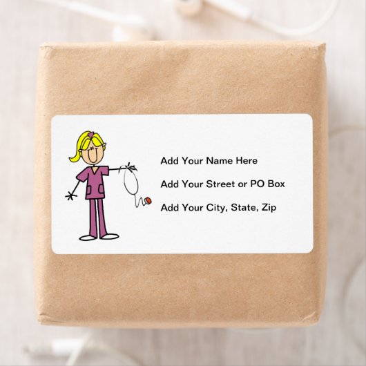 Blond Female Strichmännchen Nurse (Insitu)