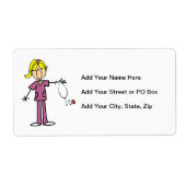 Blond Female Strichmännchen Nurse (Vorne)