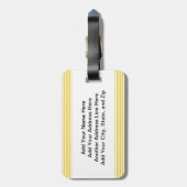 Blond Female Strichmännchen Nurse Gepäckanhänger (Rückseite vertikal)