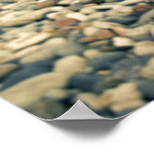 Blond Frau am Strand Poster (Ecke)