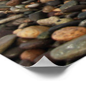 Blond Frau am Strand Poster (Ecke)