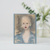 Blond Frau, Helene Schjerfbeck Postkarte (Stehend Vorderseite)