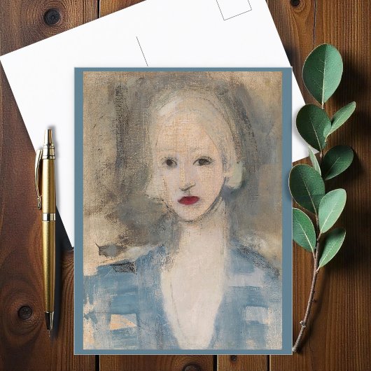 Blond Frau, Helene Schjerfbeck Postkarte