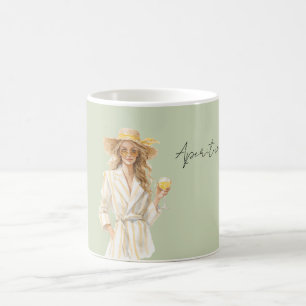 Blond Gelbes Kleid Aperitivo Kaffeetasse