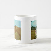Blond Gelbes Pferd & Ostersonnen Kaffeetasse (Mittel)