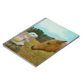 Blond Gelbes Pferd & Ostersonnen Notizblock (Linke Seite)